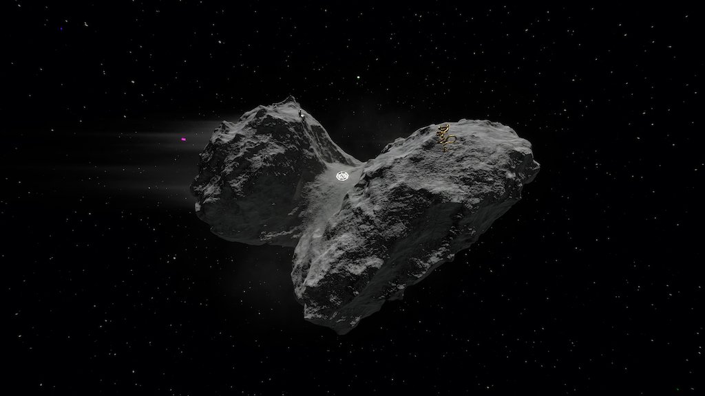 3D reconstruction of the 67.P Churyumov Gerasimenko comet